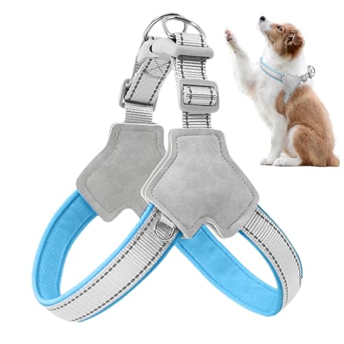 Hundegeschirr gegen Ziehen, Y-förmiges, reflektierendes Hundegeschirr mit Frontclip, bequem, verstellbar, Welpen-Walking-Trainingszubehör für Freunde, Liebhaber Hundegeschirr gegen Ziehen, Y-förmiges, reflektierendes Hundegeschirr mit Frontclip, bequem, verstellbar, Welpen-Walking-Trainingszubehör für Freunde, Liebhaber von Rurunklee