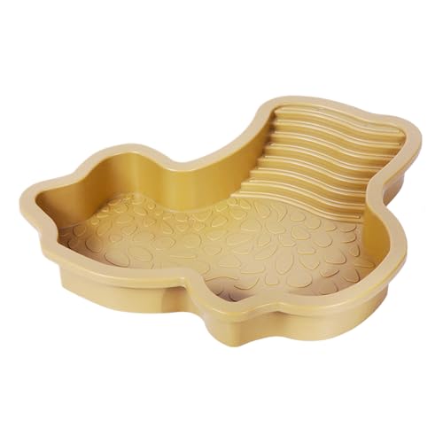 Reptilien-Badeschale für Reptilien, Wassernapf mit Rampe, Aquarium-Ornament für Gecko, Schlange, Schildkröte, Bartagame, Bad Reptilien-Badeschale für Reptilien, Wassernapf mit Rampe, Aquarium-Ornament für Gecko, Schlange, Schildkröte, Bartagame, Bad von Rurunklee