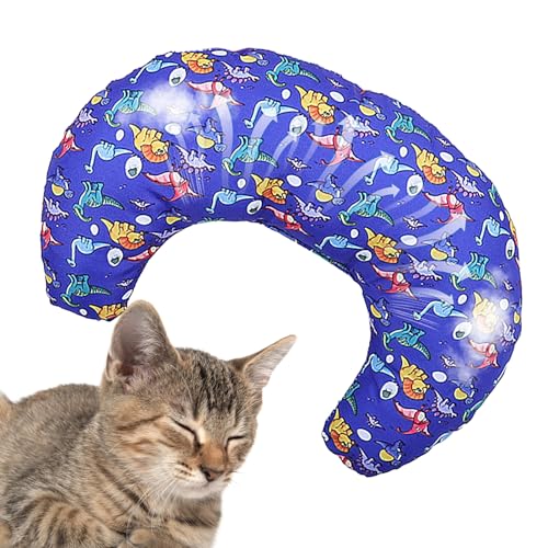 Rurunklee Beruhigungskissen für Hunde, U-förmiges, weiches, flauschiges Katzenkissen, halber Donut-Kuscheltier für die obere Wirbelsäule und beruhigende Unterstützung, Haustierzubehör für kleine Hunde Rurunklee Beruhigungskissen für Hunde, U-förmiges, weiches, flauschiges Katzenkissen, halber Donut-Kuscheltier für die obere Wirbelsäule und beruhigende Unterstützung, Haustierzubehör für kleine Hunde von Rurunklee