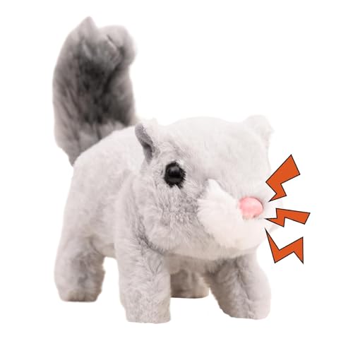 Rurunklee Eichhörnchen-Katzenspielzeug, künstliches Eichhörnchen-Spielzeug, lebendiges, interaktives Katzenspielzeug, elektrisch simuliertes Haustierzubehör für Zuhause, Indoor-Katze Rurunklee Eichhörnchen-Katzenspielzeug, künstliches Eichhörnchen-Spielzeug, lebendiges, interaktives Katzenspielzeug, elektrisch simuliertes Haustierzubehör für Zuhause, Indoor-Katze von Rurunklee