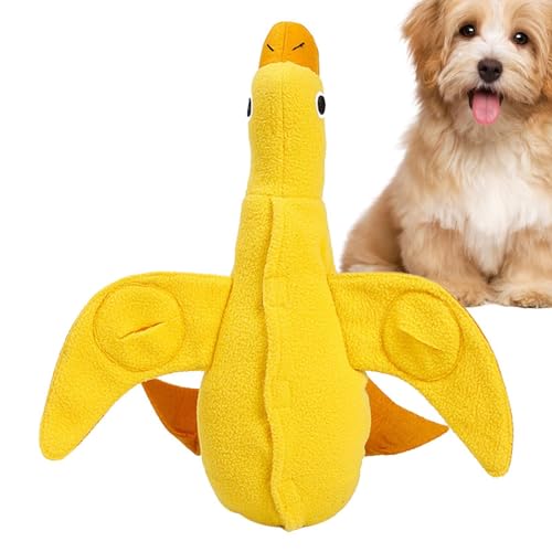 Rurunklee Ente Hundespielzeug | Geistige Stimulation Spielzeug für Hunde – Schnüffelspielzeug, Ente Quietschspielzeug für kleine, mittelgroße und große Hunde, Welpen-Beißtraining, Zahnen Rurunklee Ente Hundespielzeug | Geistige Stimulation Spielzeug für Hunde – Schnüffelspielzeug, Ente Quietschspielzeug für kleine, mittelgroße und große Hunde, Welpen-Beißtraining, Zahnen von Rurunklee