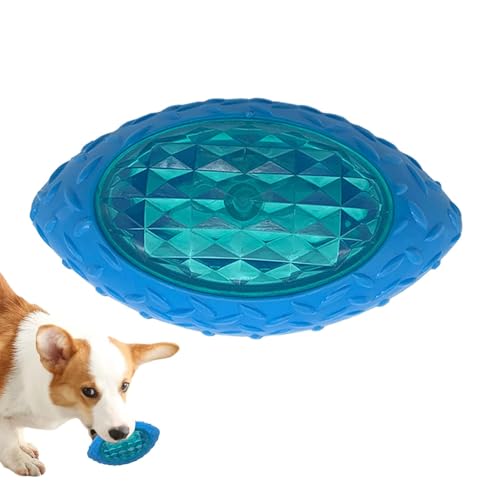 Rurunklee Fußball-Hundespielzeug, Gummi-Fußball, blinkendes Spielzeug für Hunde, interaktives Hundespielzeug, leuchtende elastische Bälle für Welpen, kleine Haustiere Rurunklee Fußball-Hundespielzeug, Gummi-Fußball, blinkendes Spielzeug für Hunde, interaktives Hundespielzeug, leuchtende elastische Bälle für Welpen, kleine Haustiere von Rurunklee
