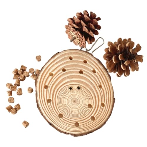Rurunklee Holzspielzeug für Papageien, Kork-Holzspielzeug für Vögel, Kauspielzeug für Vögel, Futtersuche und Kauen für Papageien, lustiges Zubehör Rurunklee Holzspielzeug für Papageien, Kork-Holzspielzeug für Vögel, Kauspielzeug für Vögel, Futtersuche und Kauen für Papageien, lustiges Zubehör von Rurunklee