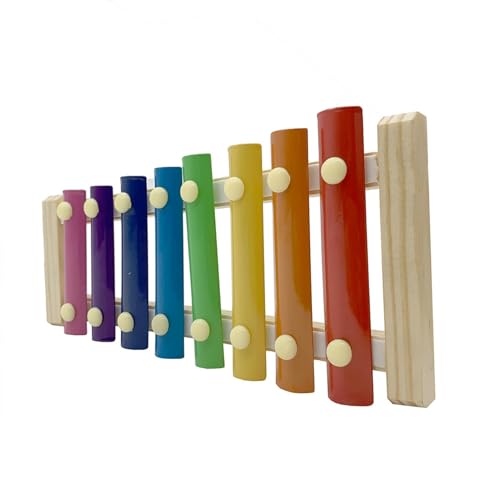 Rurunklee Huhn Xylophon Spielzeug | Lustiges Xylophon Spielzeug mit 8 Metallschlüsseln - Hühnerpickspielzeug geeignet für Hühnerstall Papageien Rurunklee Huhn Xylophon Spielzeug | Lustiges Xylophon Spielzeug mit 8 Metallschlüsseln - Hühnerpickspielzeug geeignet für Hühnerstall Papageien von Rurunklee