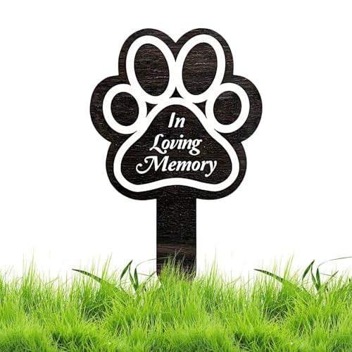 Rurunklee Hunde-Grabmarker, elegante Gedenkstätte, Garten, Friedhof, Dekoration, Trauergräbertafeln mit Hundekralle, Haustier-Grabmarkierungen, personalisierbarer Hundefriedhof, Gartenstecker Rurunklee Hunde-Grabmarker, elegante Gedenkstätte, Garten, Friedhof, Dekoration, Trauergräbertafeln mit Hundekralle, Haustier-Grabmarkierungen, personalisierbarer Hundefriedhof, Gartenstecker von Rurunklee