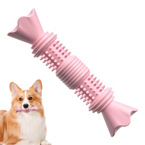 Rurunklee Hundespielzeug für aggressive Kauer, interaktiver Hundestock in Bonbonform für Langeweile, Hundespielzeug für kleine, mittelgroße und große Hunde von Rurunklee