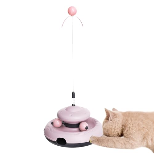 Rurunklee Katzen-Spielstab mit Ball, interaktives, rutschfestes Teaser-Spielzeug, Mehrzweck-Haustierspielzeug, niedlicher Teaser-Zauberstab für Bewegung, Spielen, Unterhaltung Rurunklee Katzen-Spielstab mit Ball, interaktives, rutschfestes Teaser-Spielzeug, Mehrzweck-Haustierspielzeug, niedlicher Teaser-Zauberstab für Bewegung, Spielen, Unterhaltung von Rurunklee