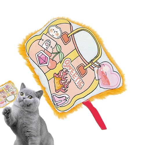 Rurunklee Katzenspielzeug für Katzen im Innenbereich, Katzenspielzeug für Katzen, interaktives Katzenspielzeug für Katzen, sicheres Katzenspielzeug – Katzenspielzeug mit niedlichem Cartoon-Design Rurunklee Katzenspielzeug für Katzen im Innenbereich, Katzenspielzeug für Katzen, interaktives Katzenspielzeug für Katzen, sicheres Katzenspielzeug – Katzenspielzeug mit niedlichem Cartoon-Design von Rurunklee