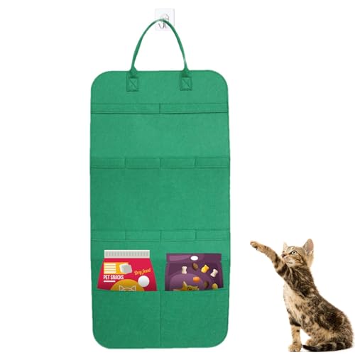 Rurunklee Katzenstab-Spielzeug-Aufbewahrungstasche, Katzen-Teaser-Aufbewahrung - Katzen-Teaser-Zauberstabhalter für die Wand - Katzenspielzeug-Organizer, Aufbewahrungstasche für Haustierspielzeug, Rurunklee Katzenstab-Spielzeug-Aufbewahrungstasche, Katzen-Teaser-Aufbewahrung - Katzen-Teaser-Zauberstabhalter für die Wand - Katzenspielzeug-Organizer, Aufbewahrungstasche für Haustierspielzeug, von Rurunklee