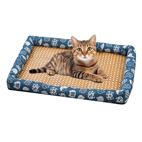 Rurunklee Kühlmatte für Hunde, Kühlmatte für Hunde, Kühlmatte für Hunde, Kühlmatte für den Sommer, aus Rattan, für Haustiere, Hundebett, für Käfig, Hund, Sofa, Rurunklee Kühlmatte für Hunde, Kühlmatte für Hunde, Kühlmatte für Hunde, Kühlmatte für den Sommer, aus Rattan, für Haustiere, Hundebett, für Käfig, Hund, Sofa, von Rurunklee