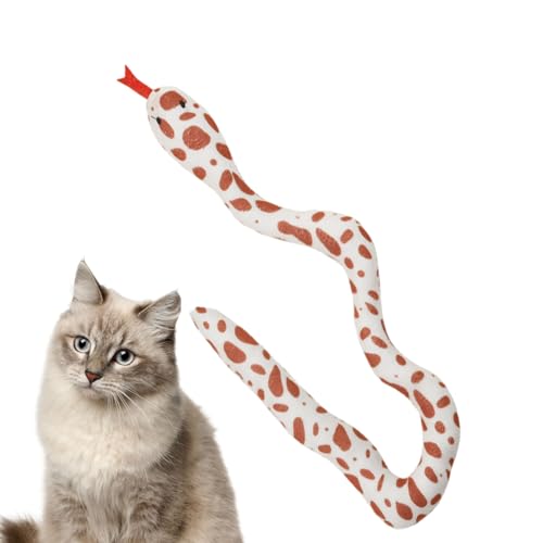 Rurunklee Schlange Katzenspielzeug, Katzenspielzeug für Katzen, niedliches Katzenspielzeug in Schlangenform, stimulierendes Katzenspielzeug, Beißspielzeug für Katzen Rurunklee Schlange Katzenspielzeug, Katzenspielzeug für Katzen, niedliches Katzenspielzeug in Schlangenform, stimulierendes Katzenspielzeug, Beißspielzeug für Katzen von Rurunklee