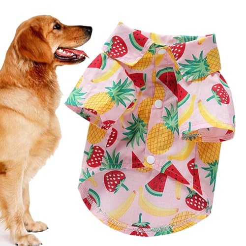 Rurunklee Sommer-Haustierkleidung – atmungsaktive Welpenkleidung | Hundebekleidung, Aufdruck, Welpen-Outfit, Haustier-T-Shirt, Hunde-Shirt für kleine und mittelgroße Hunde, Sommer von Rurunklee