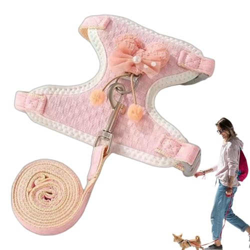Rurunklee Verstellbare Haustierweste, Haustierwestengeschirr,Gurtweste zur Brustunterstützung - Hundeauslaufgerät mit Legierungsverschlüssen für Picknick, Reisen, Ausgehen und Camping Rurunklee Verstellbare Haustierweste, Haustierwestengeschirr,Gurtweste zur Brustunterstützung - Hundeauslaufgerät mit Legierungsverschlüssen für Picknick, Reisen, Ausgehen und Camping von Rurunklee