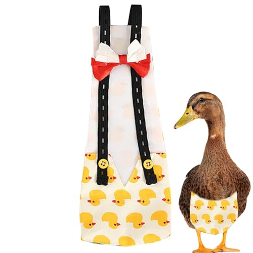 Rurunklee Windeln für Enten,Hühnerwindeln für Hühner - Geflügelwindeln für Haustiere,Waschbare Hühnerwindeln für Haustiere, verstellbare Entenwindelkleidung mit Fliege für Geflügel Rurunklee Windeln für Enten,Hühnerwindeln für Hühner - Geflügelwindeln für Haustiere,Waschbare Hühnerwindeln für Haustiere, verstellbare Entenwindelkleidung mit Fliege für Geflügel von Rurunklee