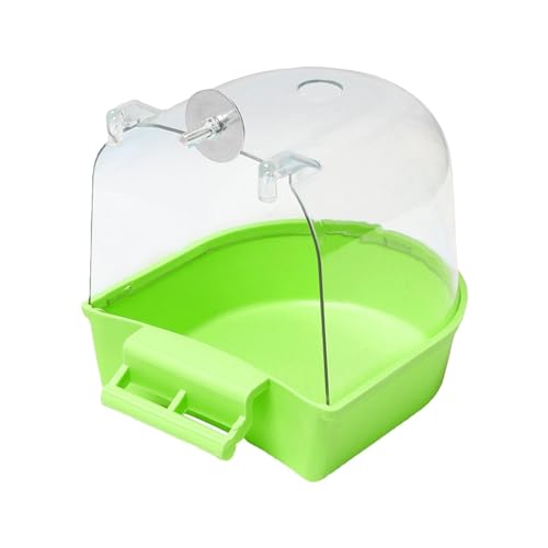 Vogel Badewanne Vogeltränke für Käfig Vogelbadebox Vogelbadewanne Vogelbox Papagei Badewanne Duschbox Vogelkäfig Zubehör Zubehör für kleine Vögel Kanarienvogel Wellensittich Papageien Crested von Rurunklee