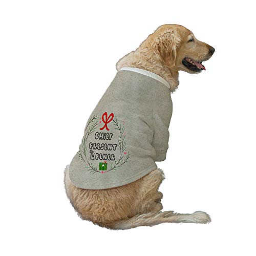 Ruse Pet Chief Hundejacke mit Öffner, bedruckt, Rundhalsausschnitt, volle Ärmel, technische Hundejacke für Hundekleidung, Winterbekleidung, Neugeborene, Welpe (XS) (Partygrau) von Ruse