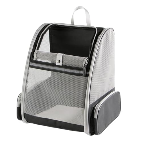 Rutaqian Katzentrager-Rucksack – Oxford-Tuch, angstreduzierendes Design, 7,5 kg Traglast, atmungsaktives Netzgewebe für Indoor/Outdoor-Reisen, Schwarz von Rutaqian