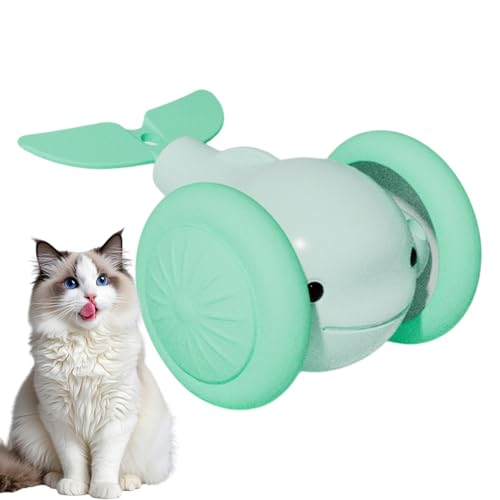 Ruwshuuk Automatischer Rollball für Katzen, Katze Automatische Bewegungskugel | Little Whale Form Electric Cat Ball Toy - Haustierspielzeug mit integriertem farbenfrohen Beleuchtung für Spielen im Ruwshuuk Automatischer Rollball für Katzen, Katze Automatische Bewegungskugel | Little Whale Form Electric Cat Ball Toy - Haustierspielzeug mit integriertem farbenfrohen Beleuchtung für Spielen im von Ruwshuuk