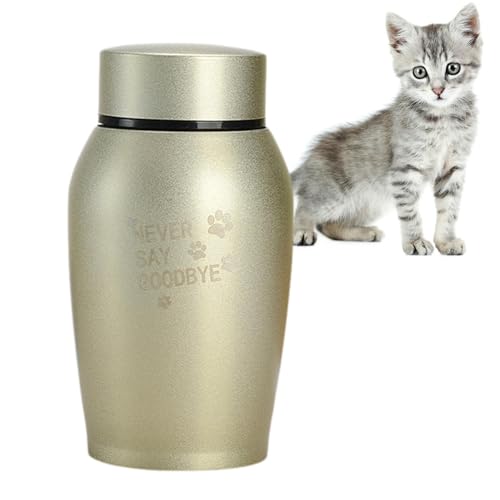 Ruwshuuk Beerdigungsurne für Haustiere, Edelstahl, kleine Andenken, Einäscherungsurne für Haustiere, Katzen und Hunde oder menschliche Asche Ruwshuuk Beerdigungsurne für Haustiere, Edelstahl, kleine Andenken, Einäscherungsurne für Haustiere, Katzen und Hunde oder menschliche Asche von Ruwshuuk