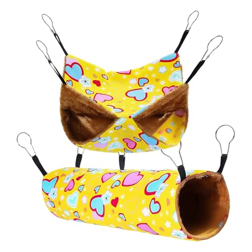 Ruwshuuk Frettchen Hängematte Für Käfig | 2 Stück Kleintier Hängematte,Gemütliches Bett Für Kleintierkäfig Zuhause Kleintiere Mäuse Igel Spielbereich Bereicherung Ruwshuuk Frettchen Hängematte Für Käfig | 2 Stück Kleintier Hängematte,Gemütliches Bett Für Kleintierkäfig Zuhause Kleintiere Mäuse Igel Spielbereich Bereicherung von Ruwshuuk