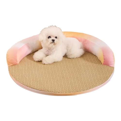 Ruwshuuk Hundekühlmatte, Waschbare Haustiermatte Zur Abkühlung, Katzenmöbel & Kühlbett für Welpen & Senioren - für Haus, Wohnzimmer, Büro, Terrasse & Garten von Ruwshuuk
