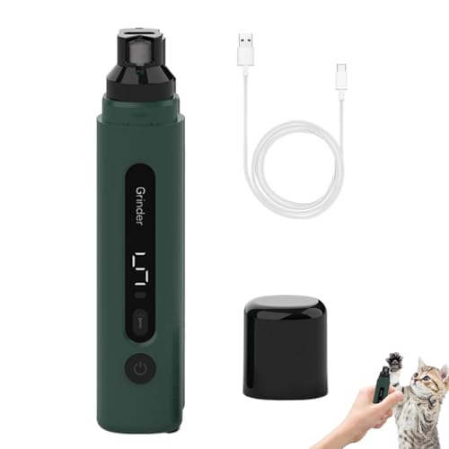 Ruwshuuk Hundenagelschleife, Nagelschleife für Hunde ruhig - Verstellbarer ruhiger sicherer elektrischer Nagel Trimmer mit LED -Licht,Cat Claw Care, tragbare Tierpflegematerial für Thanksgiving, von Ruwshuuk