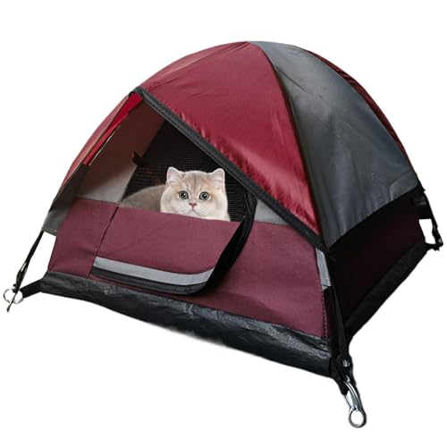 Ruwshuuk Katzenzelt im Freien, Katzenspielzelt - Katzenhaus Camping Outdoor-Zelt | Wasserdichtes Outdoor-Spielzelthaus für Hunde, kleine Haustiere, Welpen Ruwshuuk Katzenzelt im Freien, Katzenspielzelt - Katzenhaus Camping Outdoor-Zelt | Wasserdichtes Outdoor-Spielzelthaus für Hunde, kleine Haustiere, Welpen von Ruwshuuk
