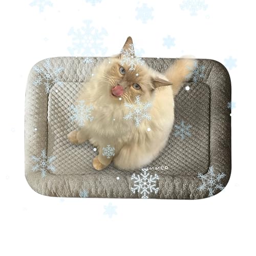 Ruwshuuk Kühlmatte für Hunde, atmungsaktiv, kühles Haustierbett, tragbares Bett für Welpen, Katzen, Kaninchen, Schlafhütten, Kisten, Wohnzimmer, Küche Ruwshuuk Kühlmatte für Hunde, atmungsaktiv, kühles Haustierbett, tragbares Bett für Welpen, Katzen, Kaninchen, Schlafhütten, Kisten, Wohnzimmer, Küche von Ruwshuuk