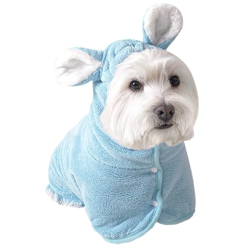 Ruwshuuk Pets Bathrobe Towel - Dog Robe Shower Towel Bathrobe - Quick Drying Dog Towelling Bath Towel Warm Keeping Dog Robes for Pets Medium Cats Ruwshuuk Pets Bathrobe Towel - Dog Robe Shower Towel Bathrobe - Quick Drying Dog Towelling Bath Towel Warm Keeping Dog Robes for Pets Medium Cats von Ruwshuuk