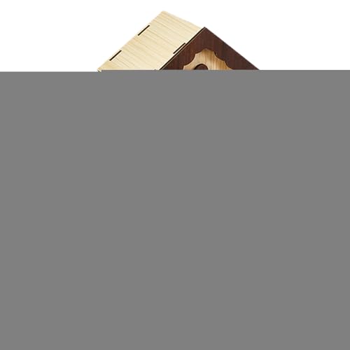 Ruwshuuk Streifenhörnchenhaus - Holz Hamsterkäfig Landschaft | Stehkäfig Zubehör Bett Erkundung Spielzeug für Zucht Anreicherung Spielen Zuhause Indoor Schlafen Kleintiere von Ruwshuuk