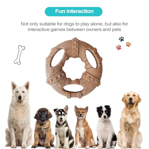 Ruwshuuk Unzerstörbares Hundespielzeug,Robustes Hundespielzeug für Aggressive Kauer - Knochenförmige Haustierprodukte zur Zahnreinigung und Bereicherung für Innen- und Außenbereich Spiel Training Ruwshuuk Unzerstörbares Hundespielzeug,Robustes Hundespielzeug für Aggressive Kauer - Knochenförmige Haustierprodukte zur Zahnreinigung und Bereicherung für Innen- und Außenbereich Spiel Training von Ruwshuuk