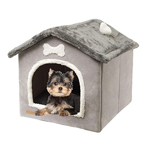 Ruwshuuk Warmes Katzenhaus für den Winter - Faltbare geschlossene Hundehütte - Einfach zu montierende Hundehütte für kleine Hunde, Zwinger für kleine mittelgroße Haustiere Ruwshuuk Warmes Katzenhaus für den Winter - Faltbare geschlossene Hundehütte - Einfach zu montierende Hundehütte für kleine Hunde, Zwinger für kleine mittelgroße Haustiere von Ruwshuuk