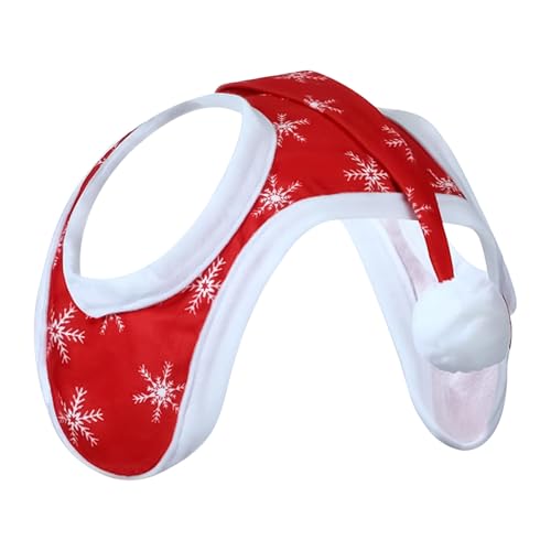 Ruwshuuk Weihnachtsmützen für, Zeilenabdeckung, Kopfbedeckung, dekoratives Kostüm mit Schneeflocken-Design, atmungsaktiv, für Urlaub, Winter, Reiten, Urlaub, Veranstaltungen, Bauernhof Ruwshuuk Weihnachtsmützen für, Zeilenabdeckung, Kopfbedeckung, dekoratives Kostüm mit Schneeflocken-Design, atmungsaktiv, für Urlaub, Winter, Reiten, Urlaub, Veranstaltungen, Bauernhof von Ruwshuuk