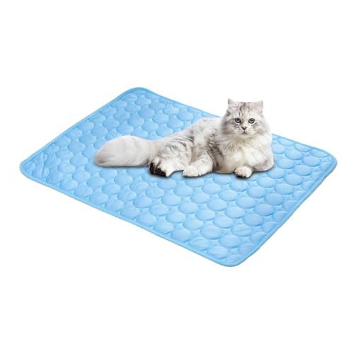 Ruyeiig Haustierkühlmatte, Haustierkühlkissen,Coole Matte für Katzen - Waschbarhunde Schlafmatratze für Innen im Freien, tragbare absorbierende atmungsaktive Decke Ruyeiig Haustierkühlmatte, Haustierkühlkissen,Coole Matte für Katzen - Waschbarhunde Schlafmatratze für Innen im Freien, tragbare absorbierende atmungsaktive Decke von Ruyeiig