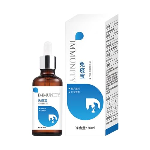 Ruyeiig Hund Nahrungsergänzungsmittel, 30 ml Welpen Immunsystem Stärkung Tropfen, Natürliche Tropfen Für Magen Darm Gesundheit Bei Hund Welpe Kätzchen Tägliche Anwendung Tierärzte Ruyeiig Hund Nahrungsergänzungsmittel, 30 ml Welpen Immunsystem Stärkung Tropfen, Natürliche Tropfen Für Magen Darm Gesundheit Bei Hund Welpe Kätzchen Tägliche Anwendung Tierärzte von Ruyeiig