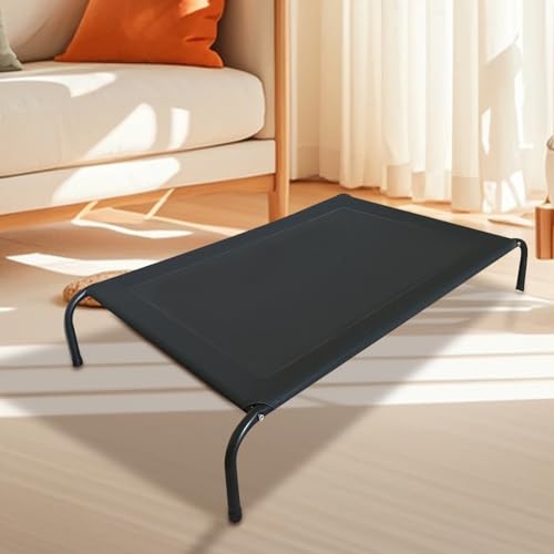 Ruyeiig Hundebett Erhöht - Atmungsaktives Mesh Outdoor Hundebett - Waschbare Kühlende Haustier Hängematte Für Welpe Couch Auto Camping Terrasse Ruyeiig Hundebett Erhöht - Atmungsaktives Mesh Outdoor Hundebett - Waschbare Kühlende Haustier Hängematte Für Welpe Couch Auto Camping Terrasse von Ruyeiig