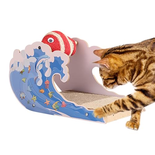 Ruyeiig Kratzerspielzeug für Kätzchen, Katzenkratzer mit Ball - Cartoon Mehrzweckkratzball | Netter Klauenschärfer, weastresistente Haustierspielzeug für Unterhaltung, Ausruhe Ruyeiig Kratzerspielzeug für Kätzchen, Katzenkratzer mit Ball - Cartoon Mehrzweckkratzball | Netter Klauenschärfer, weastresistente Haustierspielzeug für Unterhaltung, Ausruhe von Ruyeiig