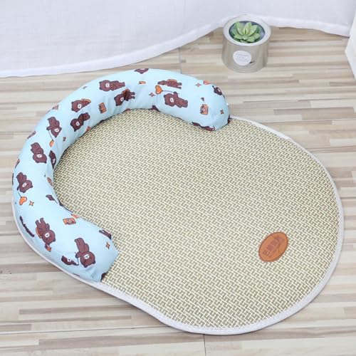 Ruyeiig Kühlkissen für kleine Haustiere, Kühlmatte für Hunde - 15x11 Zoll Ultra atmungsaktive Katzenkühlmatte,Kühlunterlage für Hundebetten im Freien, Sommer-Kühlmatte und Schlafunterlage, tragbare von Ruyeiig
