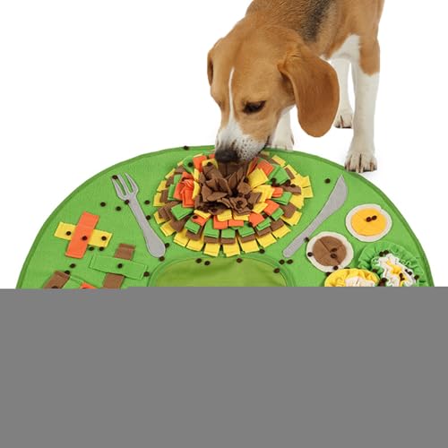 Ruyeiig Schnüffelteppich Für Hunde,Hundefutter Matten Langsamer Futternapf - Leckmatte Beschäftigungsmatte Für Hunderassen Förderung Bei Langeweile Und Zur Beschäftigung Langsames Fressen Ruyeiig Schnüffelteppich Für Hunde,Hundefutter Matten Langsamer Futternapf - Leckmatte Beschäftigungsmatte Für Hunderassen Förderung Bei Langeweile Und Zur Beschäftigung Langsames Fressen von Ruyeiig
