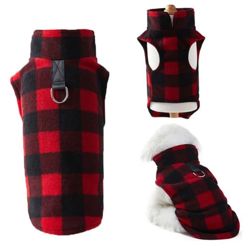 Hunde Weihnachts -Outfit, schwarzes rotes klassisches kates Weihnachts -Outfit, weiches warmes Polar Fleece Hundekleidung Weste Winterkostüm für Katzen, Hunde, Haustiere, Xldog Hunde Weihnachts -Outfit, schwarzes rotes klassisches kates Weihnachts -Outfit, weiches warmes Polar Fleece Hundekleidung Weste Winterkostüm für Katzen, Hunde, Haustiere, Xldog von Rwigeboo