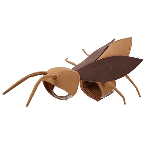 Pet Halloween Costumes Adjustable Fasteners Soft Cat Cockroach Costume Flexible Funny Dog Clothes for All Breeds von Rwigeboo