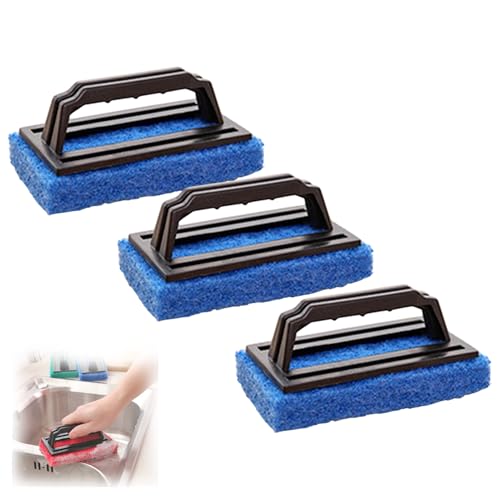 RynoPulse Quadratische ReinigungsbüRste FüR GroßE AquarienfläChen. Professioneller Glasaquariumreiniger FüR Die Wartung Von Aquarien Und Kies, Langlebig Und Effizient (Blue) von RynoPulse