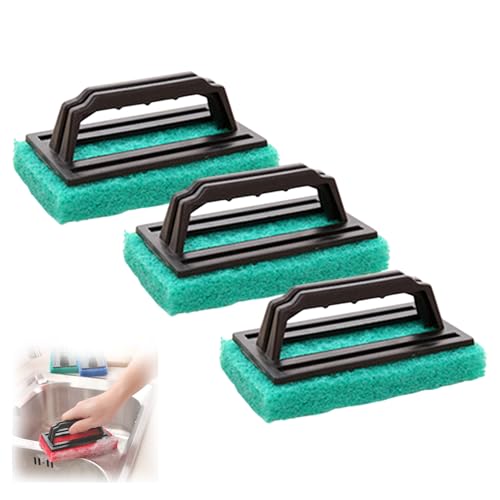 RynoPulse Quadratische ReinigungsbüRste FüR GroßE AquarienfläChen. Professioneller Glasaquariumreiniger FüR Die Wartung Von Aquarien Und Kies, Langlebig Und Effizient (Green) von RynoPulse