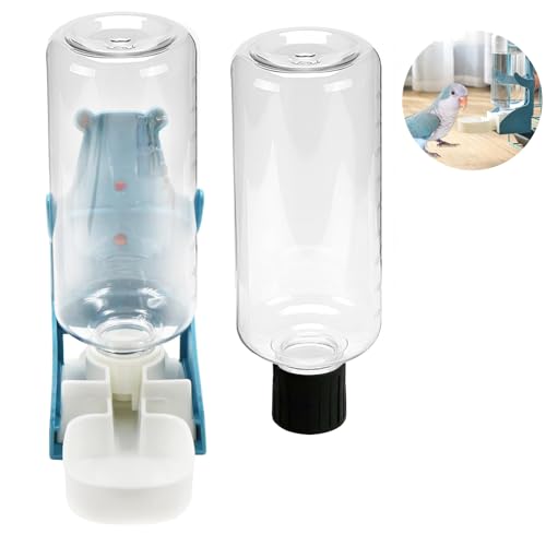 Rynvarl Automatischer Wasser- und Futterspender für Vögel, Tränke 500 ml, für Wellensittiche, Papageien, Kanarienvögel, Nagetiere reinigen, auslaufsicher, Doppeltank Rynvarl Automatischer Wasser- und Futterspender für Vögel, Tränke 500 ml, für Wellensittiche, Papageien, Kanarienvögel, Nagetiere reinigen, auslaufsicher, Doppeltank von Rynvarl