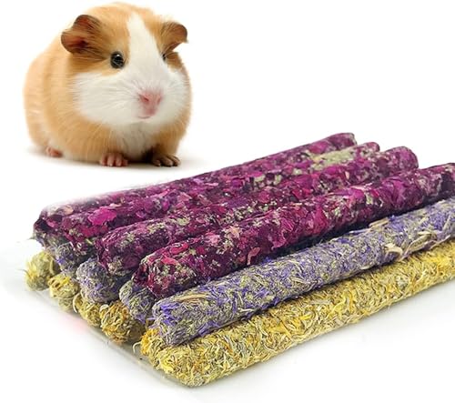 Rynvarl Natürlicher Kaustab für Nagetiere – essbare und pflanzliche Leckerei, geeignet für Kaninchen, Hamster, Meerschweinchen und andere kleine Nagetiere – 3 blumige Aromen von komprimiertem Heu (150 Rynvarl Natürlicher Kaustab für Nagetiere – essbare und pflanzliche Leckerei, geeignet für Kaninchen, Hamster, Meerschweinchen und andere kleine Nagetiere – 3 blumige Aromen von komprimiertem Heu (150 von Rynvarl