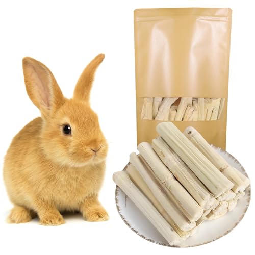 Rynvarl Natürliches Kauspielzeug für Kleintiere, Beißsets für Kaninchen, Hamster, Meerschweinchen und andere Haustiere. (Süßer Bambus) von Rynvarl
