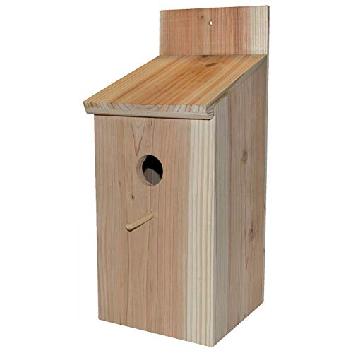 Ryom Staren-Nistkasten Natur, unbehandelte Kiefer, 18x22x43cm, Einflogloch 50mm von Ryom