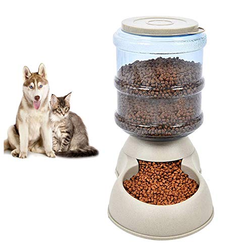 Automatischer Futterspender Futterspender Katze Kätzchen-Nahrungsmittelzufuhr Trockenfutterspender für Haustiere Katze-Brunnen-Schüssel Gray,Food Feeder von Rysmliuhan Shop