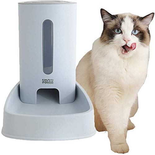 Futterautomat Katze Nassfutter Futterautomat Katze Hundefutterautomat Abnehmbarer Futterautomat für Hunde Wasserspender für Haustiere Blue,Food Feeder von Rysmliuhan Shop