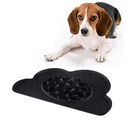 Futternapf Katze Futternapf Hund Puzzleschalen für Hunde Große Hundenapf Dog Treat Puzzle Spielzeug Spaß, der Hundenapf herumsucht Black von Rysmliuhan Shop